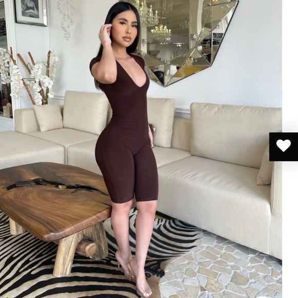 Brown Romper - Picture 1 of 1